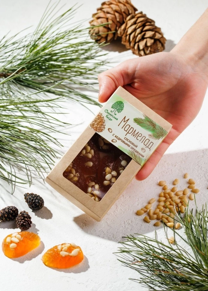  Мармелад сосновый с кедровым орехом(16102) 110г в Уфе