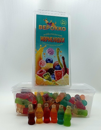 №2 Жевательный мармелад Бутылочки МИКС, 250г      в Уфе