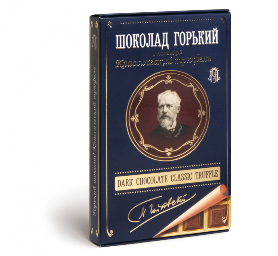  Фабрика Томер  Горький шоколад ТРЮФЕЛЬ классический (Чайковский), 112г в Уфе