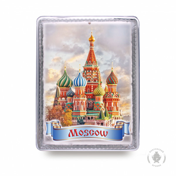 №3 Пряник 600г MOSCOW с фотопечатью (в подарочной пластиковой упаковке)  в Уфе